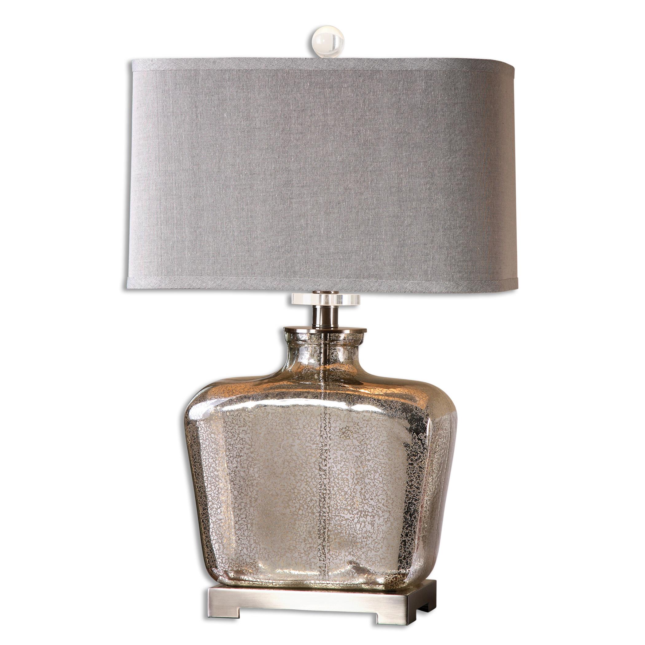 Uttermost Table Lamps 268511 Molinara Mercury Glass Table Lamp